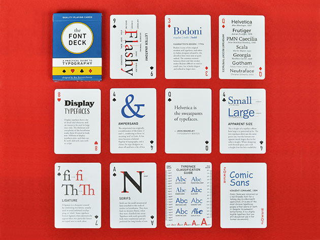 Design and Font Deck Playing Cards