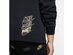Nike Women's Sportswear Shine Metallic-Graphic Half-Zip Top Black Size Extra Small