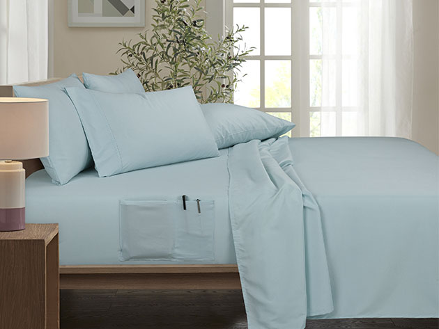 Bamboo Smart Pocket Sheets (Aqua/Full/6-Piece)