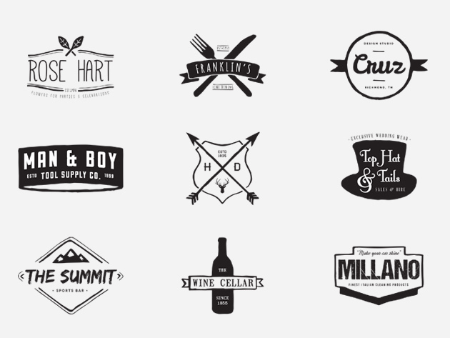Hand-Crafted Vintage Logos