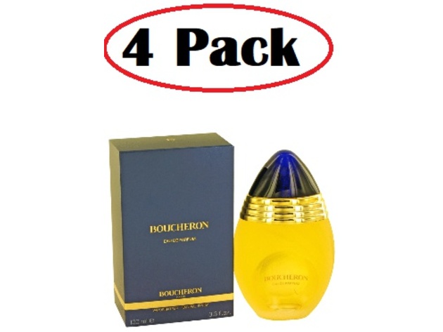 4 Pack of BOUCHERON by Boucheron Eau De Parfum Spray 3.3 oz