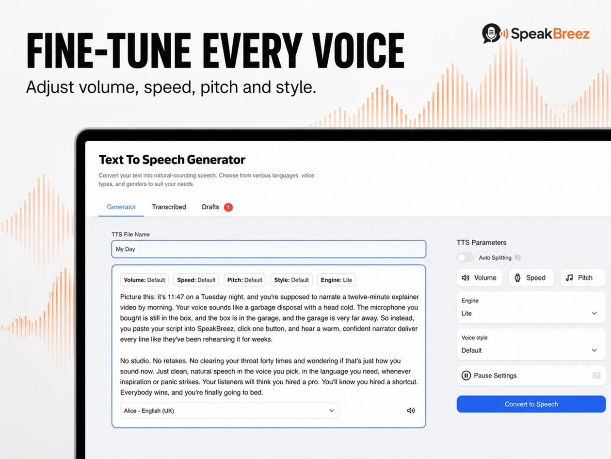 SpeakBreez Tier 3 Plan: Lifetime Subscription