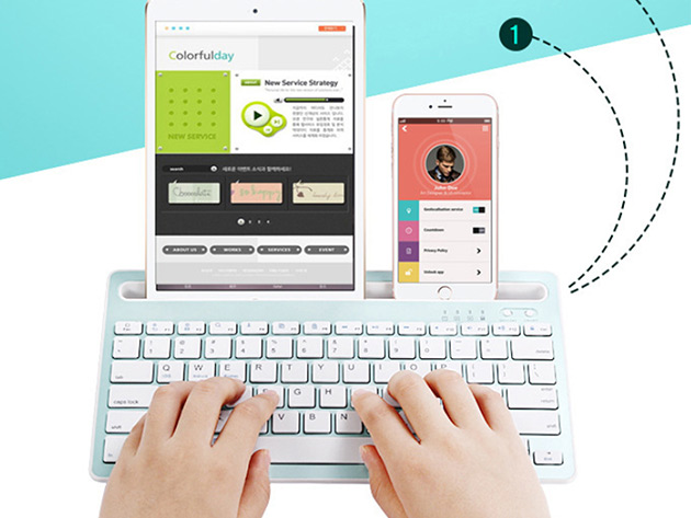 Multi-Task Master of All Bluetooth Keyboard (Silver)