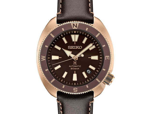 Seiko SRPG18 Prospex Automatic Dive Watch - Brown/Rose Gold