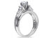 Diamond Engagement Ring & Wedding Band 1/2 Carat (ctw) Bridal Set in 14K White Gold - 7
