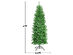 6 Foot Pre-lit Artificial Pencil Christmas Tree w/ 250 LED Lights