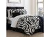 VCNY Home Zuri 14 Piece Comforter Set Queen Black
