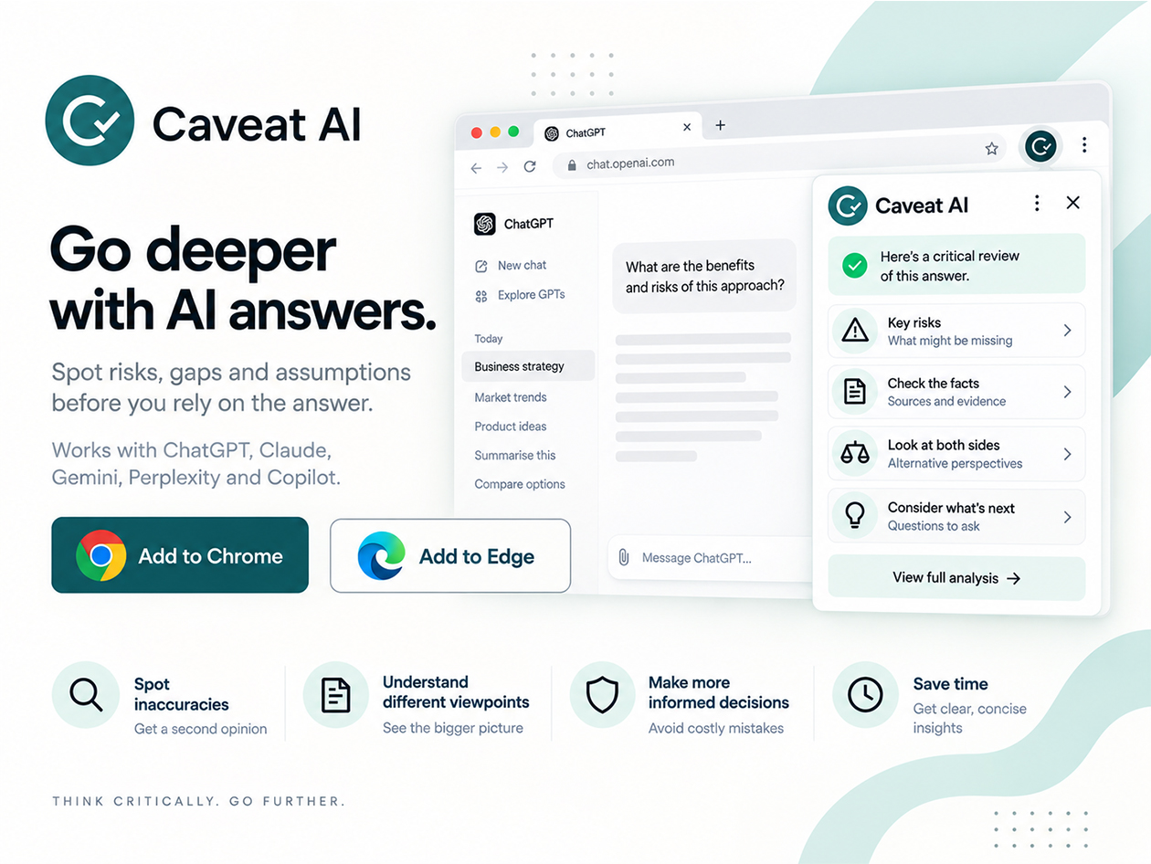 Caveat AI Standard Plan: Lifetime Subscription