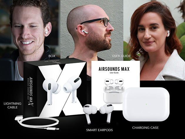 AirSounds MAX True Wireless Earbuds: 2 Pack