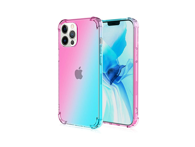 iPhone Dual Tone Case (iPhone 12 Pro Max, Pink/Teal)