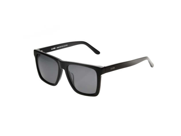 Newcomer Sunglasses Shiny Black / Smoke Polarized