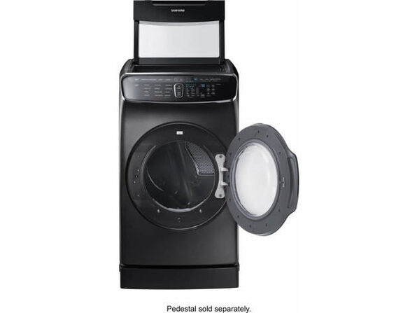 Samsung Dve60m9900v 7 5 Cu Ft Black Stainless Electric Dryer With