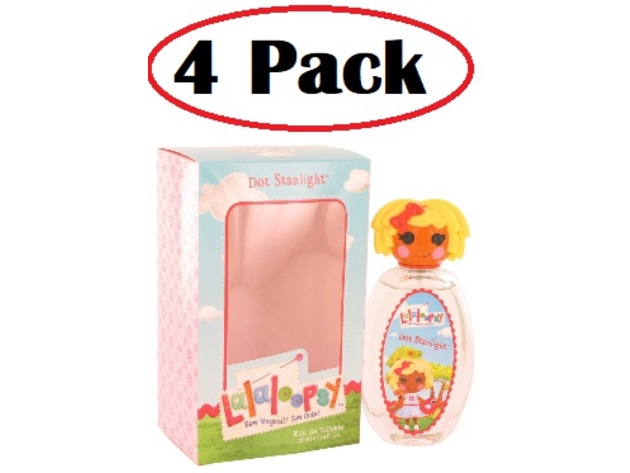 4 Pack of Lalaloopsy by Marmol & Son Eau De Toilette Spray (Dot Starlight) 3.4 oz