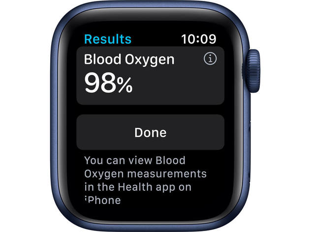 Apple MG143LL Series 6 Watch (GPS) - Blue - 40mm