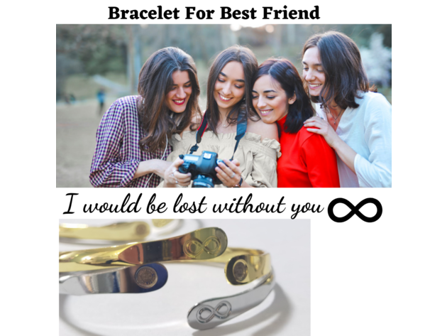Friendship Bracelets, Infinity Bracelets, Best Friend Bracelets, Engraved Bracelets I would be lost without you- Infinity Sign
