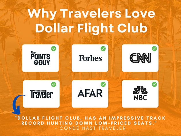 Dollar Flight Club Premium Plus+ Lifetime Subscription (Save up to $2,000 on Business, Premium Economy, & Economy Class Flight Deals)