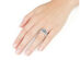 2.0 Carat (ctw H-I, I1-I2) Princess Cut Diamond Engagement Ring & Wedding Band Set in 14K White Gold - 6.5