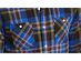 Levi's Men's Dual Pocket Plaid Flannel Shirt Blue Size XX Large
