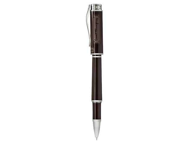 Montegrappa Icons Hemingway Novel Rollerball ISICHRIW (Tobacco & Silver)