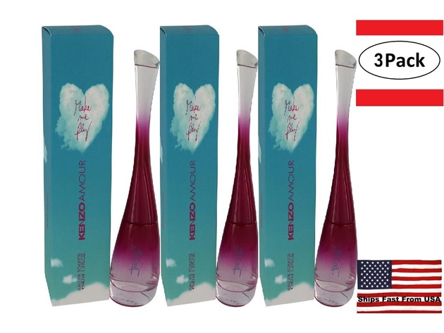 3 Pack Kenzo Amour Make Me Fly by Kenzo Eau De Toilette Spray 1.3 oz for Women