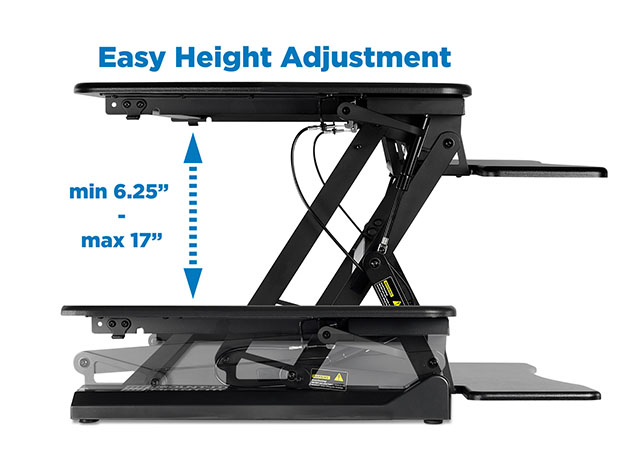 Mount-It! Height Adjustable Sit-Stand Desk Converter