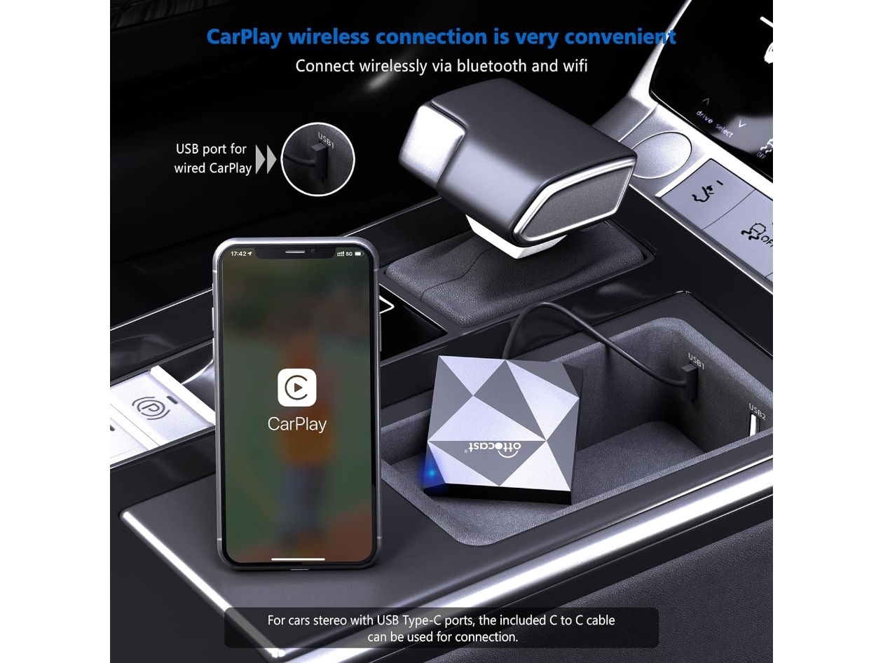 OTTOCAST U2-AIR Wireless CarPlay Adapter 2022 Edition (Open Box)