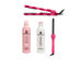Pink Love: Flat Iron, Curling Iron, Shampoo & Conditioner Bundle