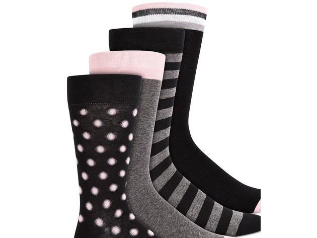 Bar III Men's 4-Pk. Socks  Black Size Regular