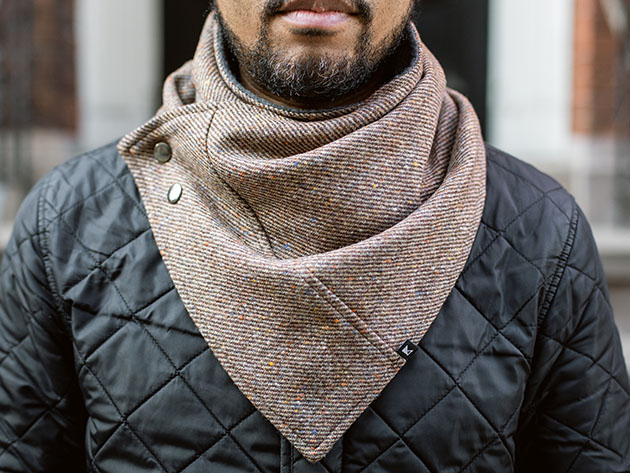 Crossover Cowl (Speckle Brown)