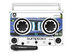 Remixx Retro 175W Bluetooth Boombox with Wireless Mic