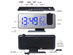 LED Digital Smart Alarm Clock (Black/Blue)