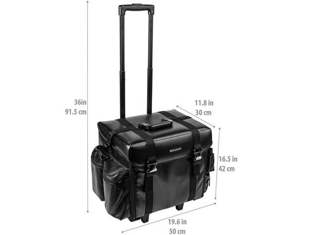 SHANY Makeup Artist Soft Rolling Trolley Cosmetic Case with Free Set of Mesh Bag - HEAD TURNER for $199 6 SHANY Makeup Artist Soft Rolling Trolley Cosmetic Case with Free Set of Mesh Bag - HEAD TURNER for $199 6