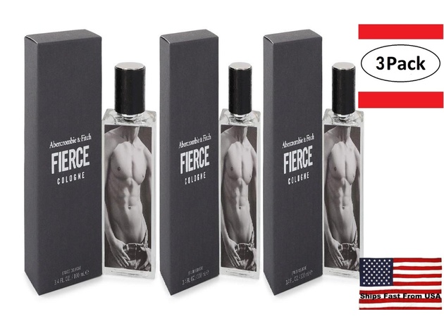 3 Pack Fierce By Abercrombie Fitch Cologne Spray 3 4 Oz For Men Joyus