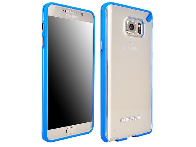 PureGear Slim Shell Case for Samsung Galaxy Note 5 - Clear/Blue