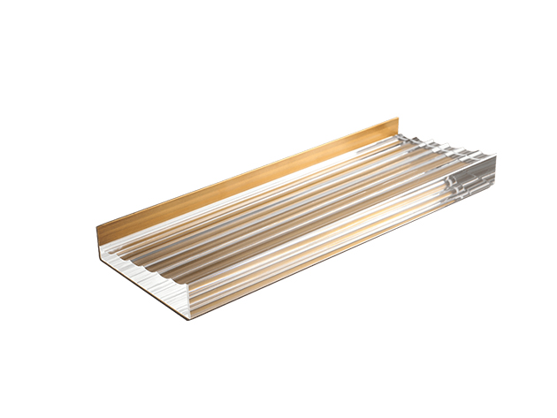 Crystal & Brass Pen Tray