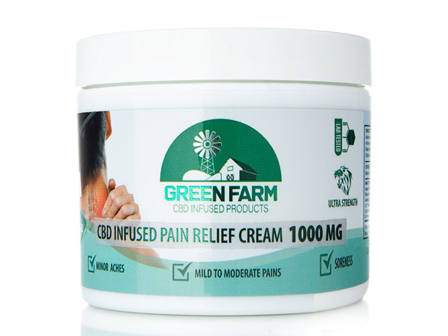 Green Farm Cbd Infused Pain Relief Cream 1 000mg Joyus