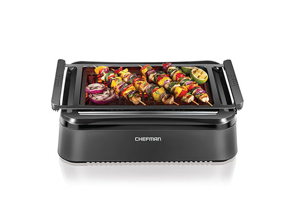 Chefman Electric Smokeless Indoor Grill w/ Non-Stick Cooking Surface &  Adjustabl
