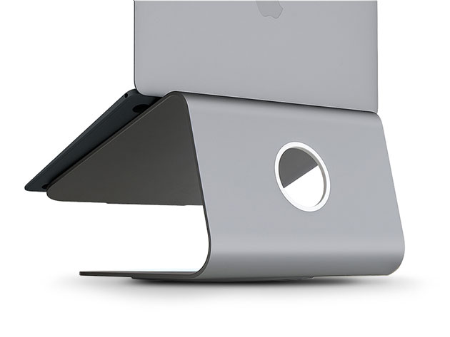 mStand360 Laptop Stand with Swivel Base (Space Grey)