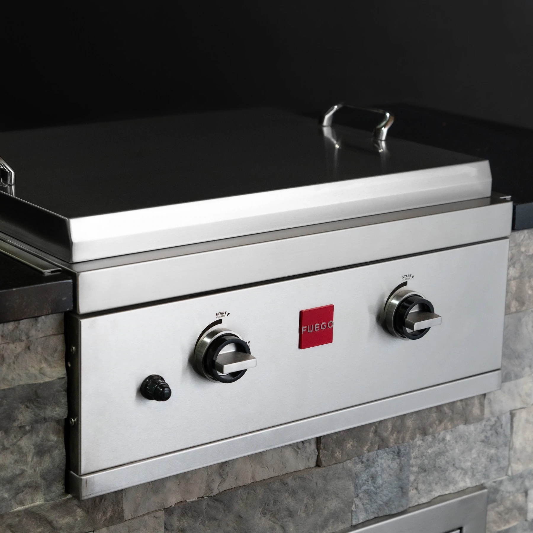 Fuego F27S-Griddle 304SS Built-In - Liquid Propane
