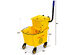 Costway Commercial Mop Bucket Side Press Wringer on Wheels Cleaning 26 Quart Yellow