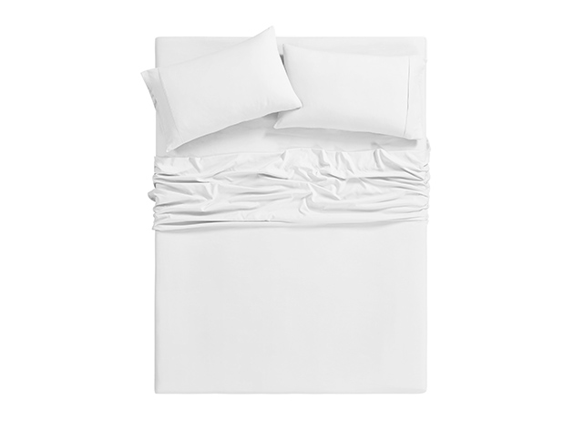 Juego de Sábanas Bamboo Comfort Luxury de 6 piezas (Blanco/Twin)