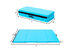 Costway 4'x6'x2'' Gymnastics Mat PU Thick Folding Panel Gym Blue 