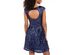 Emerald Sundae Women's Juniors' Sequined Fit & Flare Dress Blue Size Extra Small