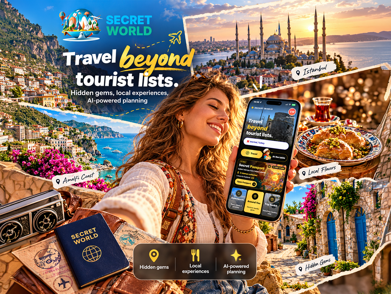Secret World Travel Guide App Premium Plan: Lifetime Subscription