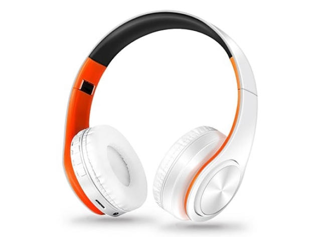 Multicolor Studio Headphones (White/Orange)