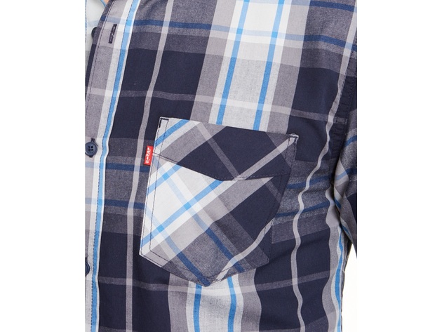 Levi's Men's Osaka Woven Plaid Shirt Blue Size 2 Extra Large