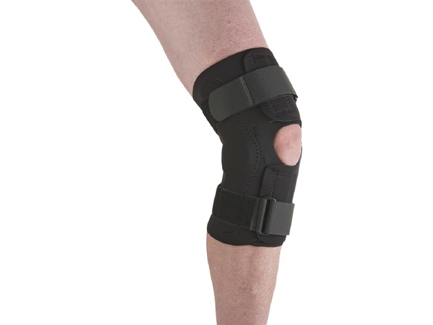 Ossur UltraWrap Universal Hinged Knee Wraparound with Contoured Pull Points, Extra Large: 16 Inches - 18 Inches, Black