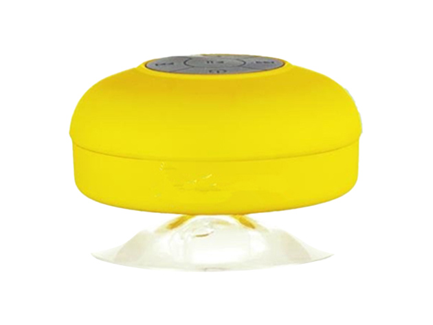 Wireless Portable Water Resistant Speaker with Built-In Mic (Yellow)