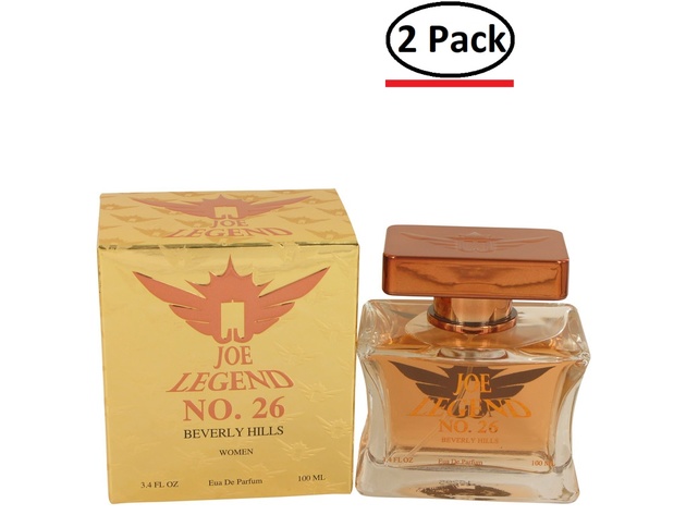 Joe Legend No. 26 by Joseph Jivago Eau De Parfum Spray 3.4 oz for Women (Package of 2)