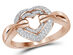 1/5 Carat (ctw J-K, I2-I3) Diamond Heart Ring in 14K Rose Pink Gold 